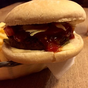 The Gardeners Arms - Veggie Burger Close Up