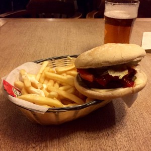 The Gardeners Arms - Veggie Burger and Fries