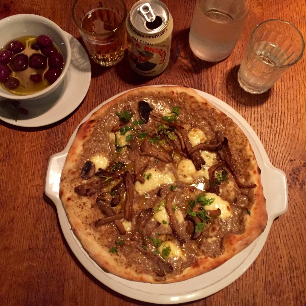 Funghi Misti Pizza at Jamies Pizzeria