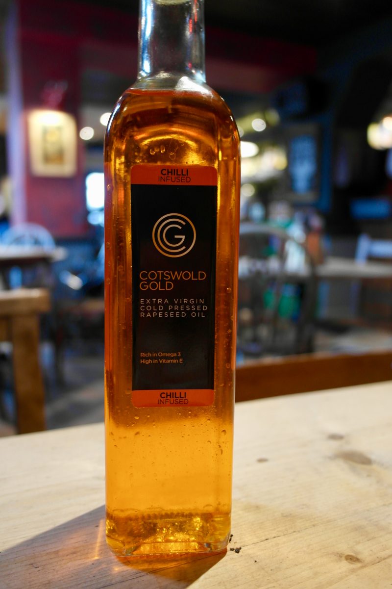 Cotswold Gold Chilli Oil at Rusty Bicycle | Image Credit Bitten Oxford