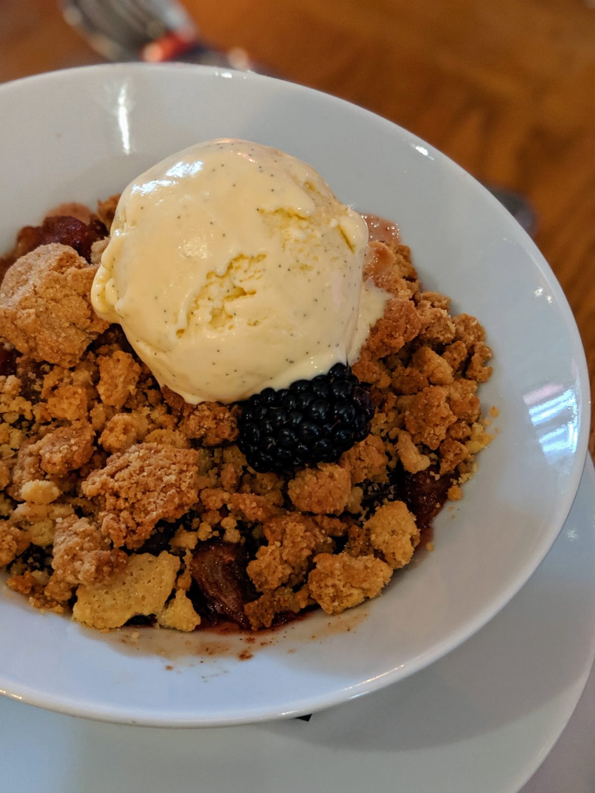 Christmas crumble at The Baskerville Henley | Image Credit Bitten Oxford
