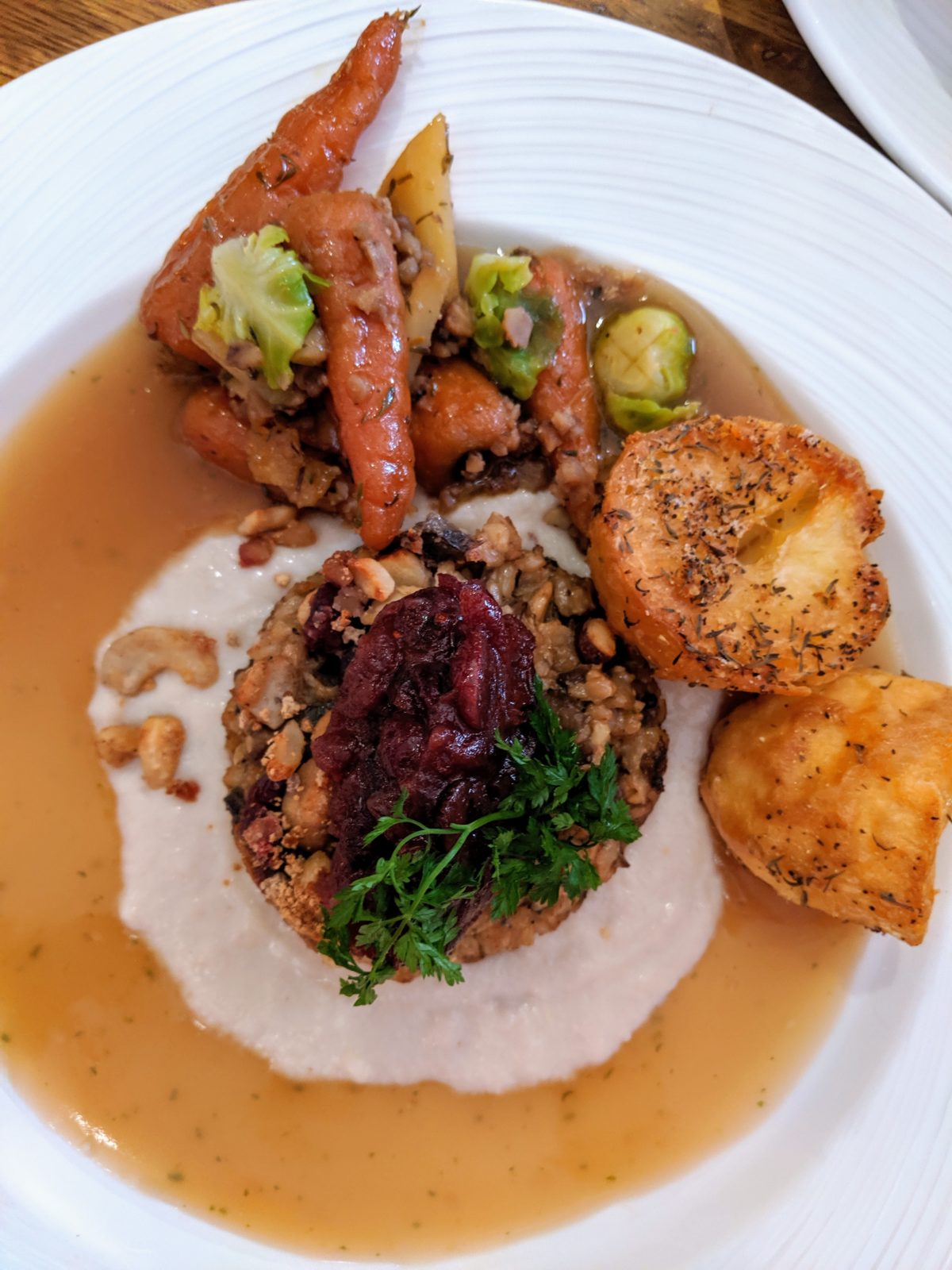Christmas nut roast at The Baskerville Henley | Image Credit Bitten Oxford
