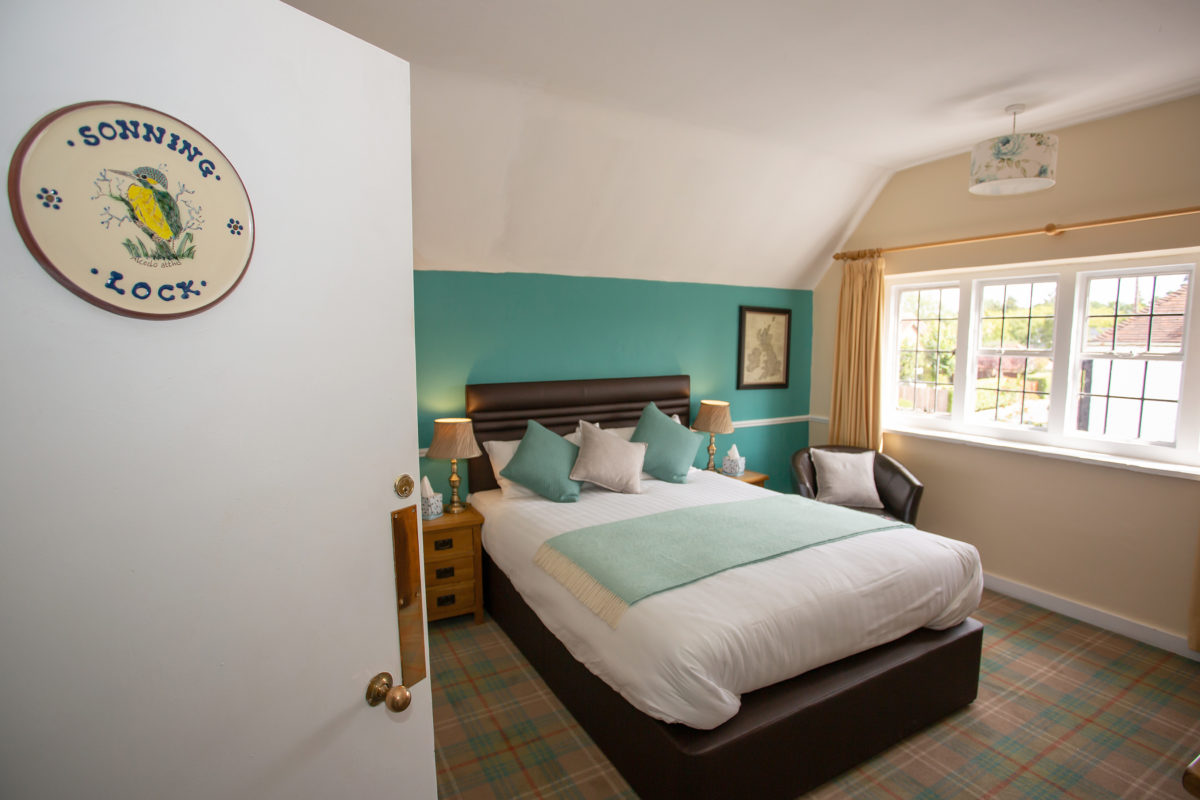 Guest room at The Baskerville, Lower Shiplake, Henley