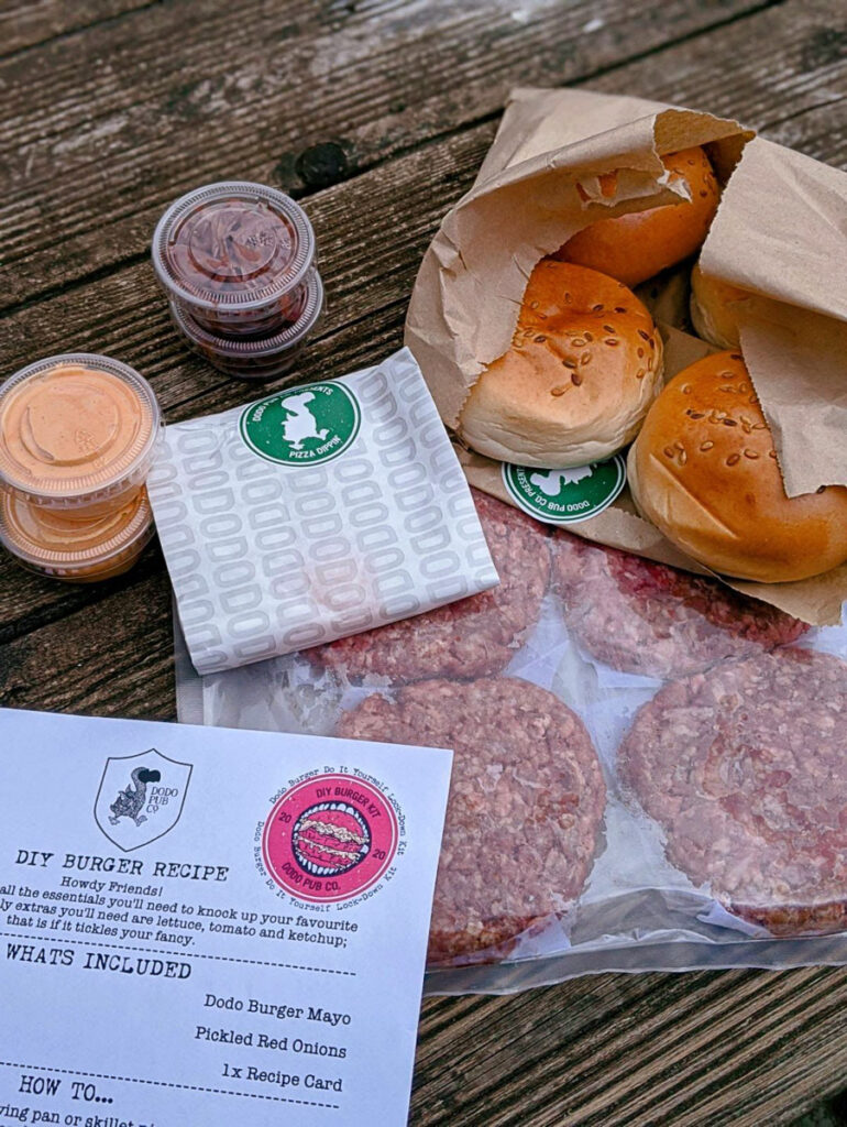 The Dodo Pub Co DIY Burger Kit from The Up In Arms Oxford | Image Credit Bitten Oxford
